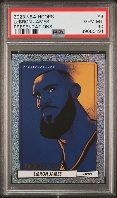 2023 Panini Nba Hoops Presentations 3 Lebron James PSA 10