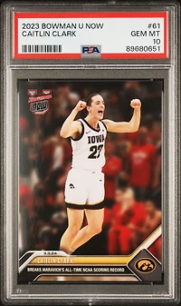 2023 Bowman U Now 61 Caitlin Clark PSA