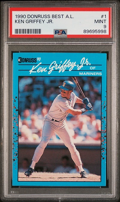 1990 Donruss Best A.l. 1 Ken Griffey Jr. PSA 9