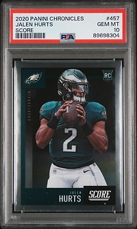 2020 Panini Chronicles Score 457 Jalen Hurts PSA 10