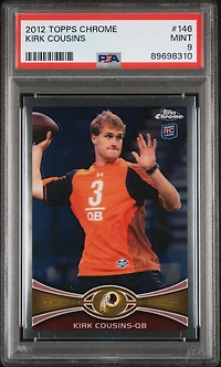 2012 Topps Chrome 146 Kirk Cousins PSA 9