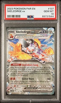2023 Pokemon Par En-paradox Rift 137 Skeledirge Ex PSA 10