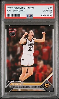 2023 Bowman U Now 61 Caitlin Clark PSA 10