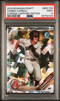 2019 Bowman Draft Chrome Sapphire Edition Bdc125 Corbin Carroll PSA 9