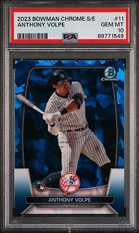 2023 Bowman Chrome Sapphire Edition 11 Anthony Volpe PSA 10