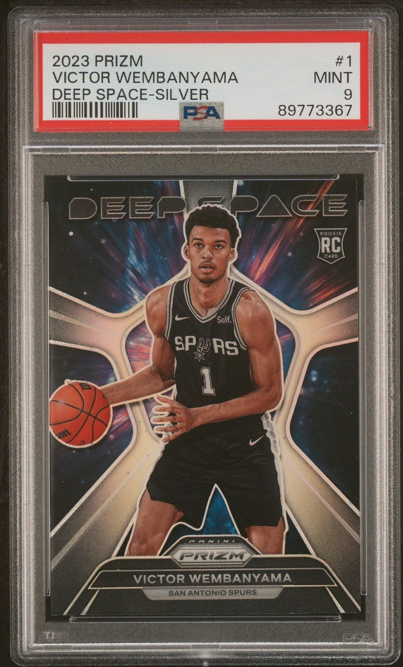 2023 Panini Prizm Deep Space 1 Victor Wembanyama Silver Prizm PSA