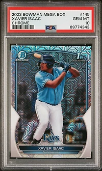 2023 Bowman Mega Box Chrome 145 Xavier Isaac PSA 10