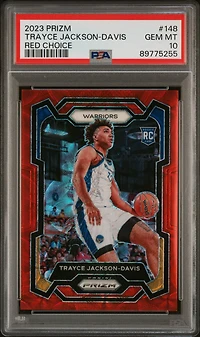 2023 Panini Prizm 148 Trayce Jackson-davis Red Choice PSA 10