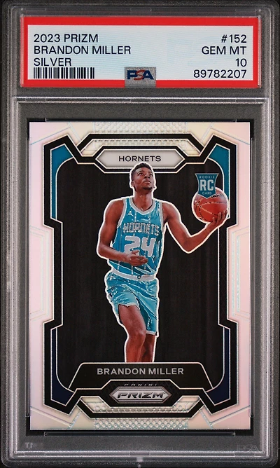 2023 Panini Prizm 152 Brandon Miller Silver Prizm PSA