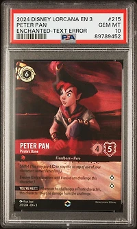 2024 Disney Lorcana En 3-into The Inklands 215 Peter Pan