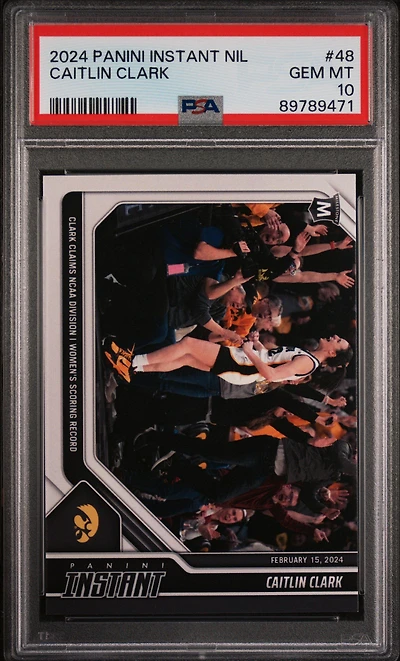 2024 Panini Instant Nil 48 Caitlin Clark PSA 10