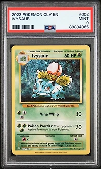 2023 Pokemon Clv-trading Card Game Classic Venusaur & Lugia Ex Deck 002 Ivysaur PSA 9