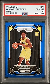 2023 Panini Prizm 161 Taylor Hendricks Blue Prizm PSA 10