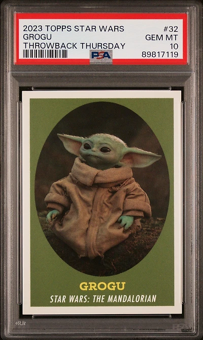 2023 Topps Star Wars Throwback Thursday 32 Grogu PSA 10