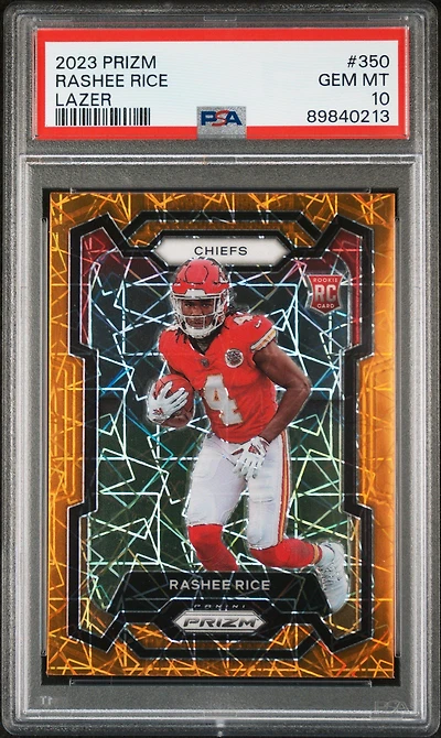 2023 Panini Prizm 350 Rashee Rice Lazer Prizm PSA 10