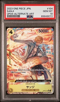 2023 One Piece Japanese Kingdoms Of Intrigue 104 Sanji PSA 10