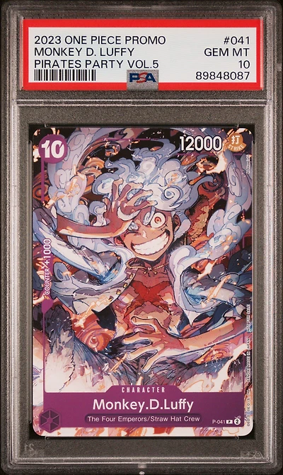 One Piece Promos Monkey D. Luffy PSA 10