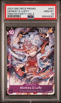 One Piece Promos Monkey D. Luffy PSA 10