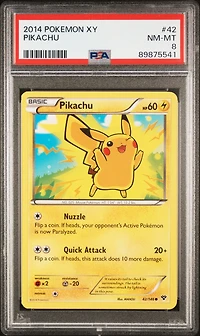 2014 Pokemon Xy 42 Pikachu PSA 8