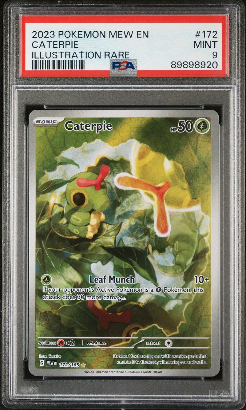 2023 Pokemon Mew En-151 172 Caterpie PSA 9