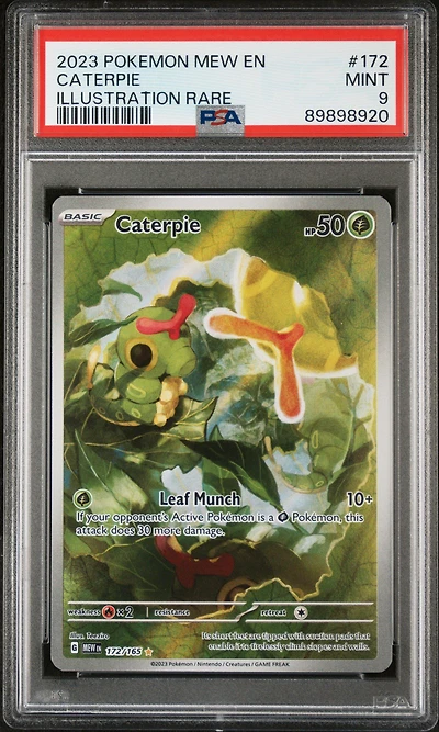2023 Pokemon Mew En-151 172 Caterpie PSA 9