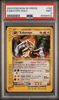 2003 Pokemon Skyridge 150 Kabutops-holo PSA 9
