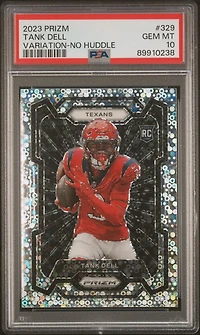 2023 Panini Prizm 329 Tank Dell Variation-no Huddle PSA 10