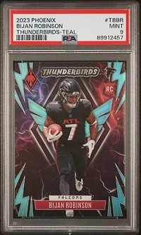 2023 Panini Phoenix Thunderbirds Tbbr Bijan Robinson Teal PSA 9