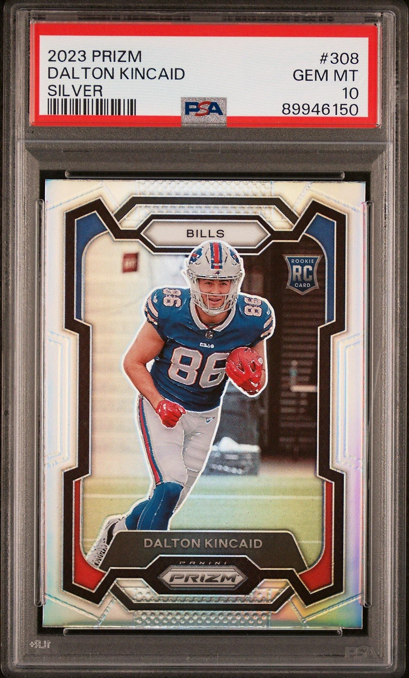 2023 Panini Prizm 308 Dalton Kincaid Silver Prizm PSA 10