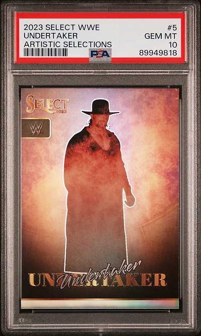 2023 Panini Select Wwe Artistic Selections 5 Undertaker PSA 10