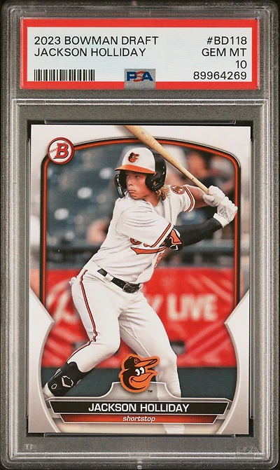 2023 Bowman Draft Bd118 Jackson Holliday PSA 10