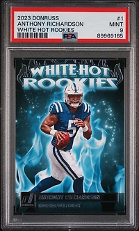 2023 Panini Donruss White Hot Rookies 1 Anthony Richardson PSA 9