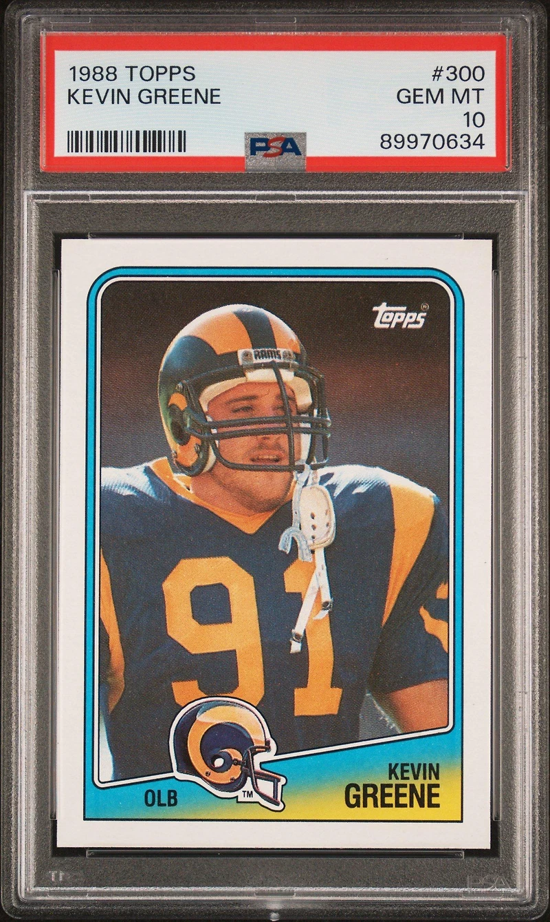 1988 Topps 300 Kevin Greene PSA 10