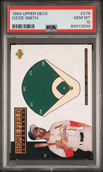 1994 Upper Deck 278 Ozzie Smith PSA 10
