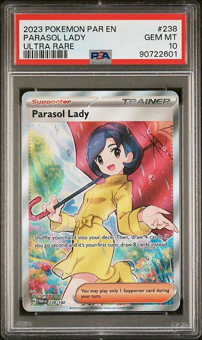 2023 Pokemon Par En-paradox Rift 238 Parasol Lady PSA