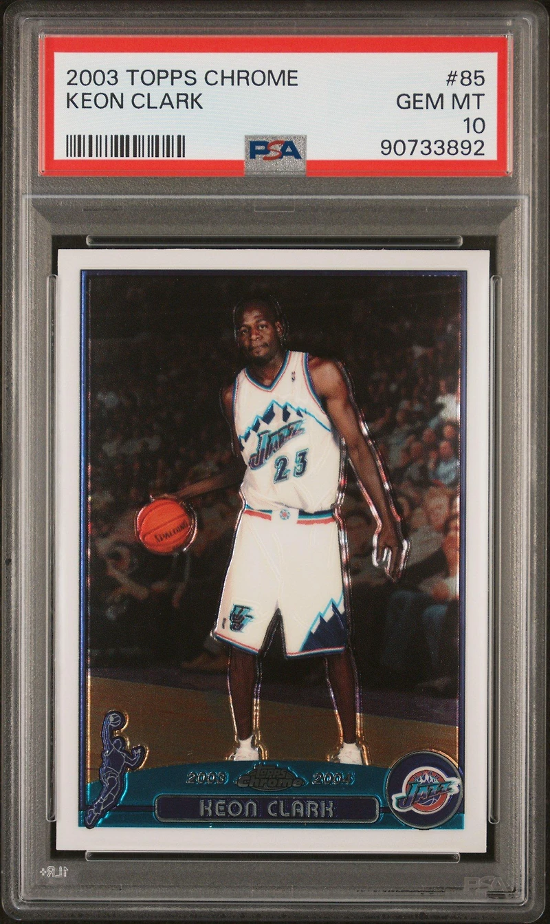 2003 Topps Chrome 85 Keon Clark PSA 10