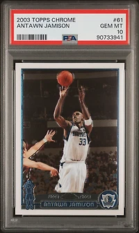 2003 Topps Chrome 61 Antawn Jamison PSA 10