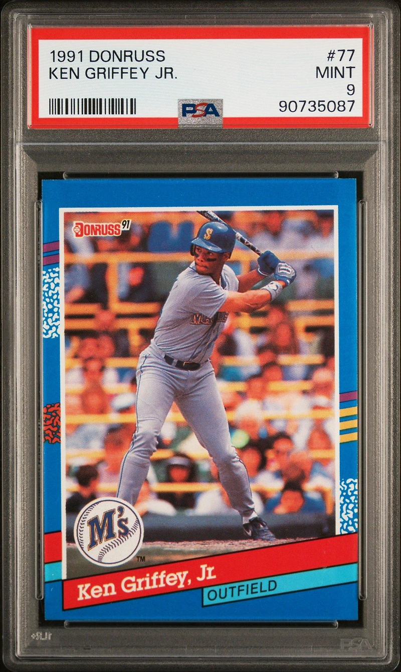 1991 Donruss 77 Ken Griffey Jr. PSA 9