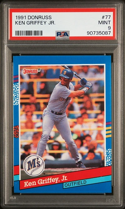 1991 Donruss 77 Ken Griffey Jr. PSA 9
