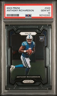 2023 Panini Prizm 343 Anthony Richardson PSA 10