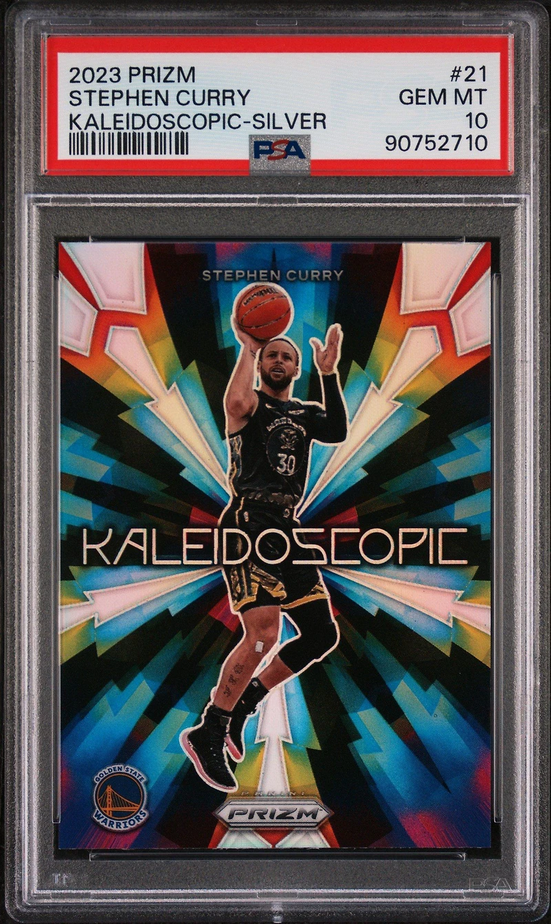 2023 Panini Prizm Kaleidoscopic 21 Stephen Curry Silver Prizm PSA 10