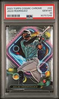 2023 Topps Cosmic Chrome 44 Julio Rodriguez PSA 10