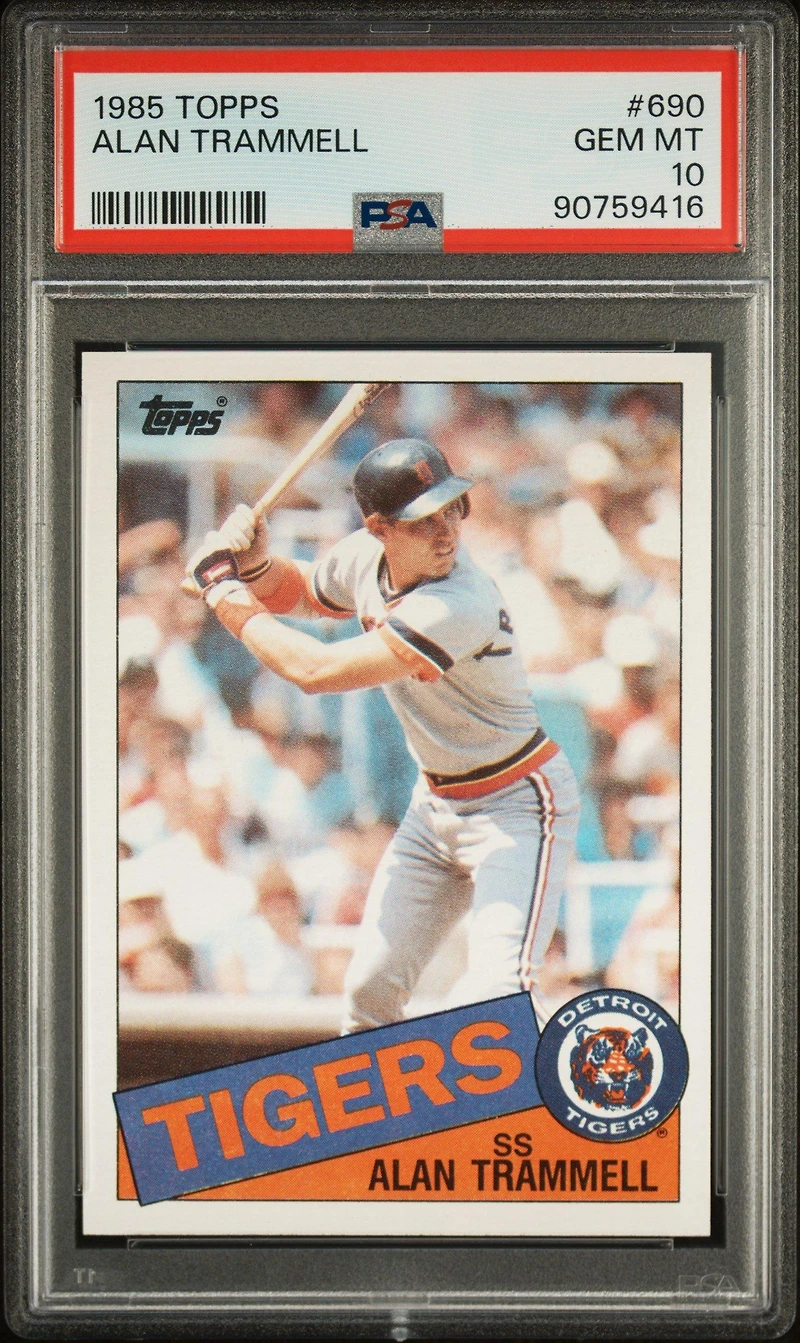 1985 Topps 690 Alan Trammell PSA 10