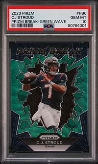 2023 Panini Prizm Prizm Break Pb6 Cj Stroud Green Wave PSA 10