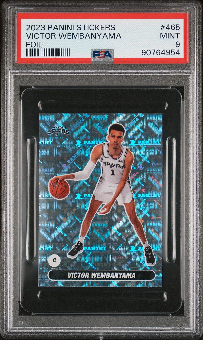 2023 Panini Stickers 465 Victor Wembanyama PSA 9