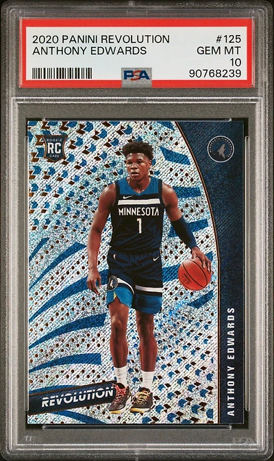 2020 Panini Revolution 125 Anthony Edwards PSA 10