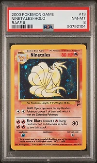 2000 Pokemon Game Base Ii 13 Ninetales-holo PSA