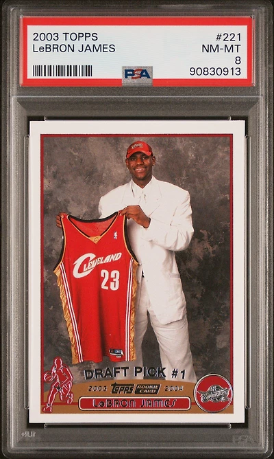 2003 Topps 221 Lebron James PSA