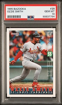 1995 Bazooka 28 Ozzie Smith PSA 10