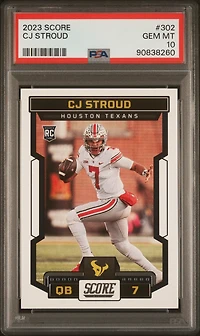 2023 Panini Score 302 Cj Stroud PSA 10